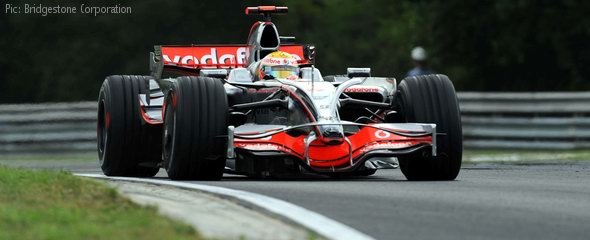 Lewis Hamilton in Hungarian Friday practice