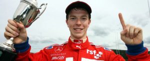 Oliver Turvey celebrates victory at Spa