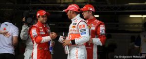 Top three - Hamilton, Massa and Raikkonen