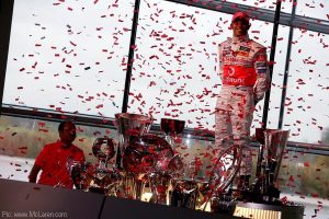 Lewis Hamilton, world drivers' champion. Lewis Hamilton, world drivers' champion.