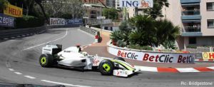Jenson Button on his way to victory in Monaco