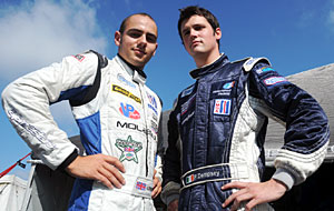 Championship rivals Christodoulou (left) and Dempsey