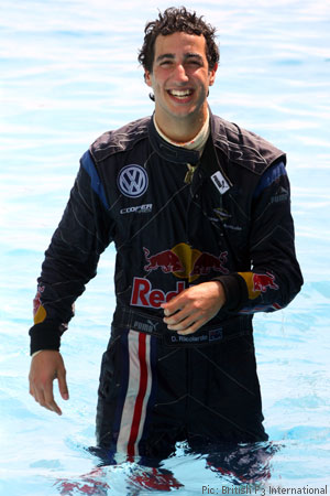 Red Bull's Daniel Ricciardo: quick in the wet