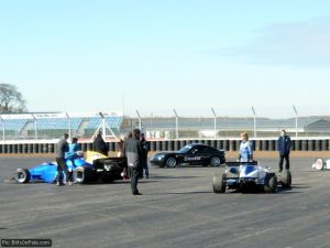 Still waiting... Kat Impey and her F3 car