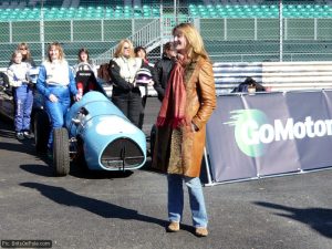 Louise Goodman is brought front and center for the photo
