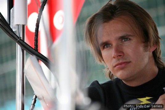 In a thoughtful mood at Indy in 2008