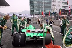 Adam Carroll on the grid