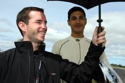 Adam Khan, A1 Team Pakistan driver, and his coach for part of the 2007-08 season Danny Watts Adam Khan, A1 Team Pakistan driver, and his coach for part of the 2007-08 season Danny Watts