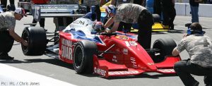 Dillon Battistini in the pits at Infineon Raceway