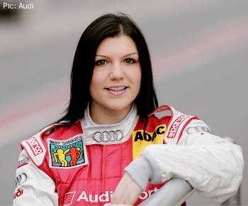 Audi driver Katherine Legge