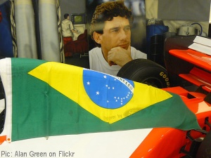 Senna's 1993 McLaren on display
