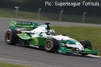 Davide Rigon drives the Superleague Formula Beijing Guoan entry at Doningon