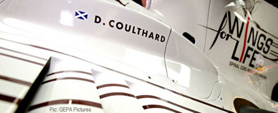 David Coulthard's one-off Wings for Life livery David Coulthard's one-off Wings for Life livery