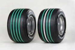 Bridgestone's green-striped tyres