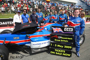 Danny Watts and Team GBR promote the Brands Hatch season finale Danny Watts and Team GBR promote the Brands Hatch season finale