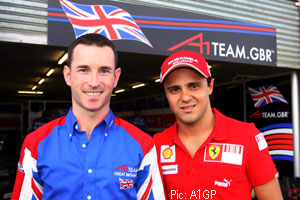 Felipe Massa came to cheer on Team Brazil - whose accident wrecked Danny Watts' shot at pole