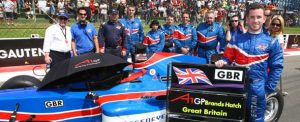 Team GBR promote the Brands Hatch race