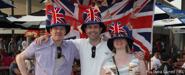 British fans at Indy