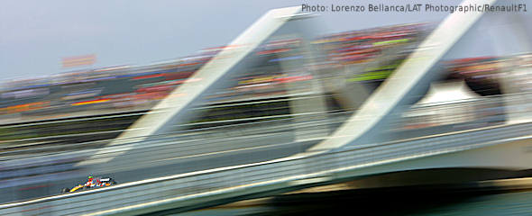 Nelson Piquet in the 2008 European Grand Prix