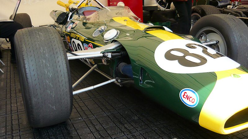 Jim Clark's Indy500-winning Lotus at the 2009 Goodwood Festival of Speed