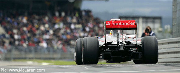 Lewis Hamilton in Nurburgring practice