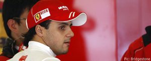 Felipe Massa suffered a head injury from flying debris