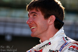 2009 Indy Lights champion JR Hildebrand 2009 Indy Lights champion JR Hildebrand