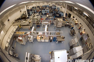 On the factory floor. Pic: Williams F1. On the factory floor. Pic: Williams F1.