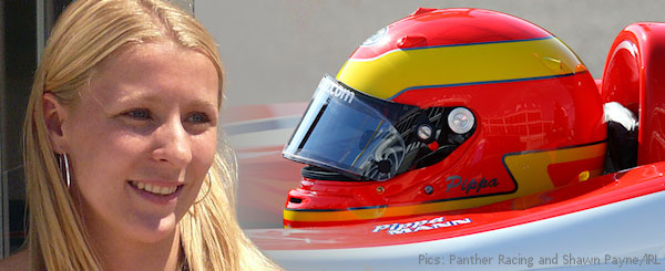 Pippa Mann at rest and at work