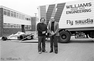 Sir Frank Williams and Patrick Head in 1978