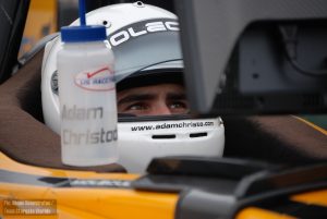 Adam Christodoulou in his debut Atlantic Championship test Adam Christodoulou in his debut Atlantic Championship test