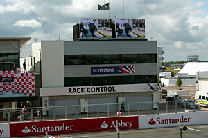 Silverstone race control during the 2009 British Grand Prix weekend