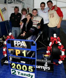 Joe Tandy, Formula Palmer Audi champion. Photo courtesy of the Tandy family.