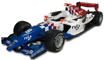 Oliver Turvey's 2010 iSport car with Racing Steps Foundation branding
