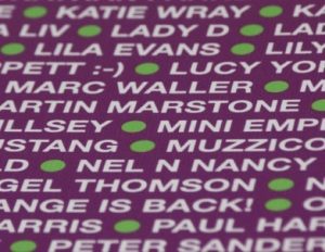 Supporters' names and images make up the YRC car livery