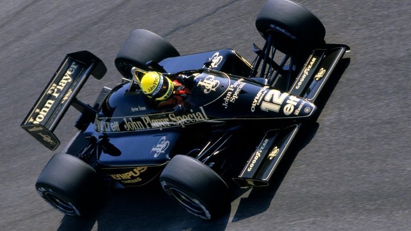 Ayrton Senna and the Lotus 97T in 1985, Monza Parabolica