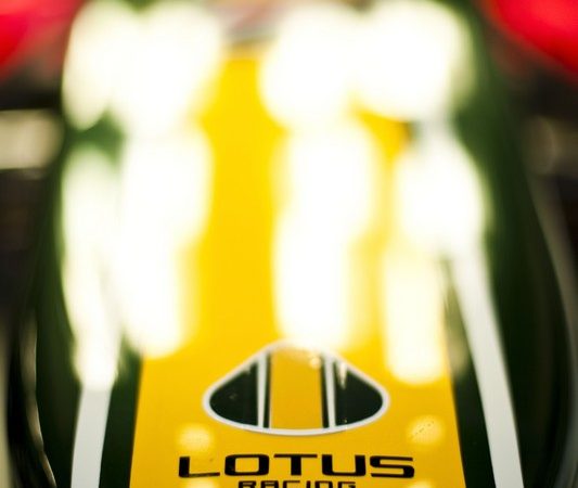 The Lotus F1 logo - a bit like the road cars, a bit not like them