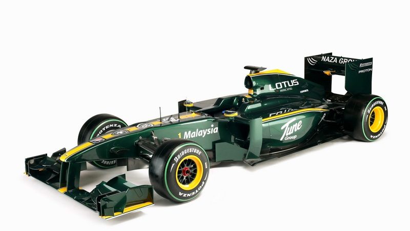 Lotus F1 has kept the traditional British Racing Green and yellow