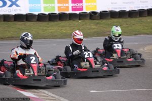 Racing three abreast