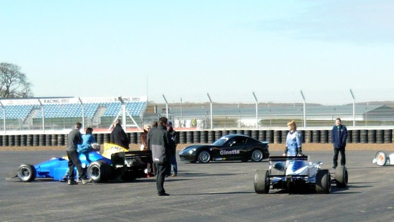 Still waiting... Kat Impey and her F3 car