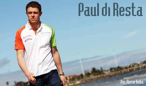 Paul di Resta in Australia for his first grand prix