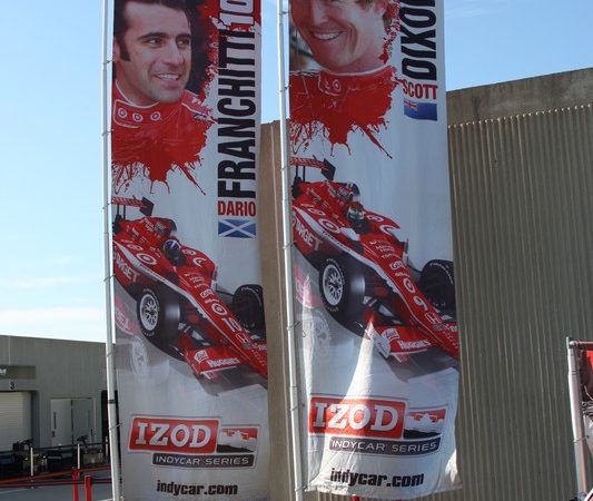 Promoting the Target boys, Dario Franchitti and Scott Dixon