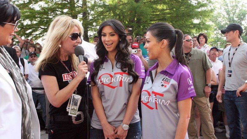 Kim Kardashian was in Graham Rahal's corner