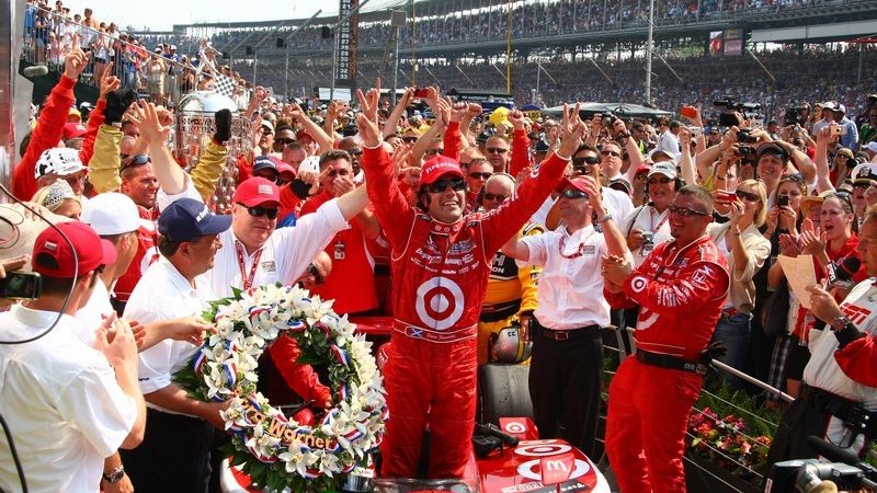 Franchitti celebrates his second Indy 500 win