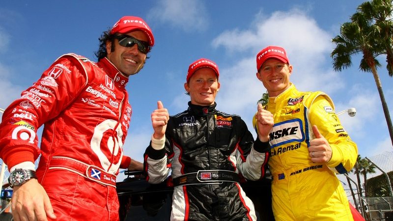 Franchitti, Conway and Briscoe all had reasons to be happy