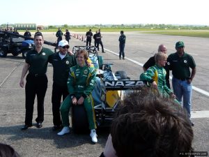 Ansar Ali (left) and Tony Fernandes (right) announce the Team Lotus purchase of Caterham