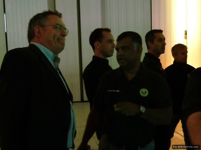 Journalist Joe Saward chats with Tony Fernandes