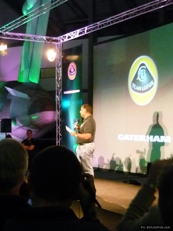 Team Lotus boss Tony Fernandes makes his pitch