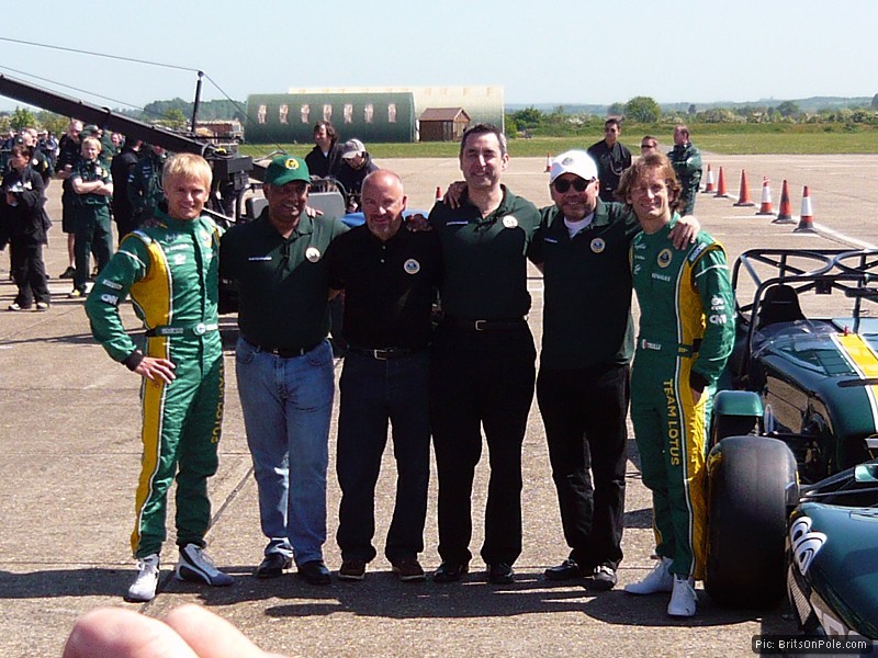 Caterham chief Ansar Ali (centre) and new allies