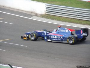 Sam on track at the Hungaroring